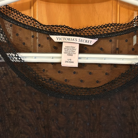 Victoria’s Secret Sheer Black Tee - Picture 2 of 5